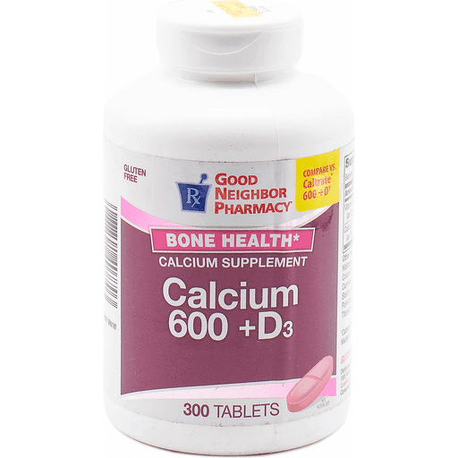 21st Century Good Neighbor Pharmacy Calcium 600 +D3 Tablets 300ct Fitness & Nutrition Pasteur Pharmacy