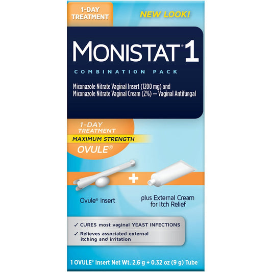 Monistat 1 Day Treatment Ovulo Insert Itch Relief Cream 1 Ct Personal Care Pasteur Pharmacy
