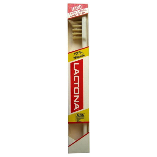 Lactona Hard M 41 Natural Bristle 4-Row Toothbrush Toothbrushes Pasteur Pharmacy