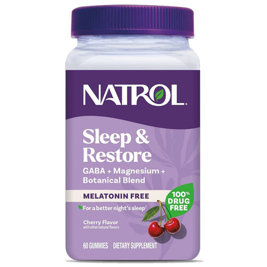 Natrol Non-Melatonin Sleep & Restore Gummies - Tart Cherry - 60ct Vitamins & Supplements Pasteur Pharmacy