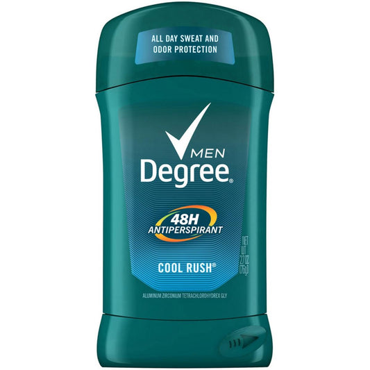 Degree Men Original Protection Antiperspirant Deodorant, Cool Rush, 2.7 oz Invisible Solid Deodorant & Anti-Perspirant Pasteur Pharmacy
