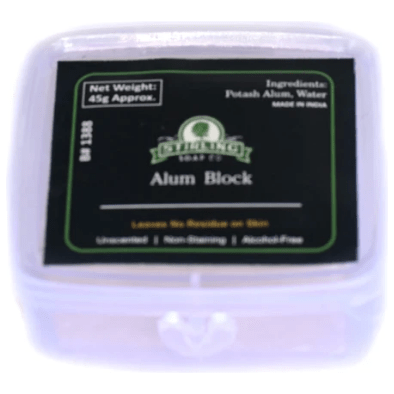 Stirling Soap Co Alum Block Travel Size 45g Shaving & Grooming Pasteur Pharmacy