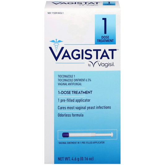 Vagisil Vagistat 1-Dose Yeast Infection Treatment, Tioconazole Ointment 6.5% Medicine & Drugs Pasteur Pharmacy