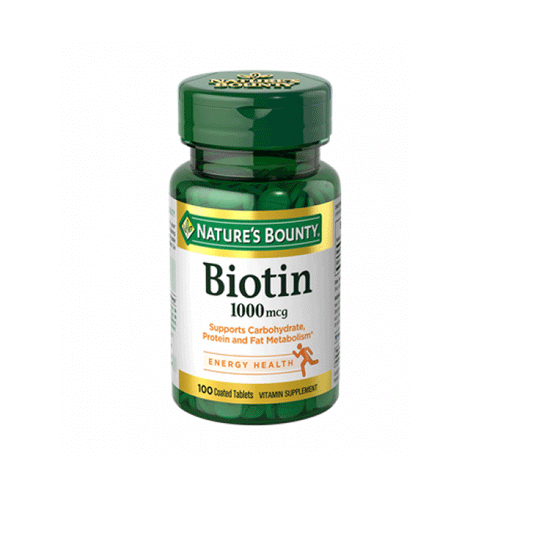Nature's Bounty Biotin, 1000 Mcg, Coated Tablets Vitamins & Supplements Pasteur Pharmacy