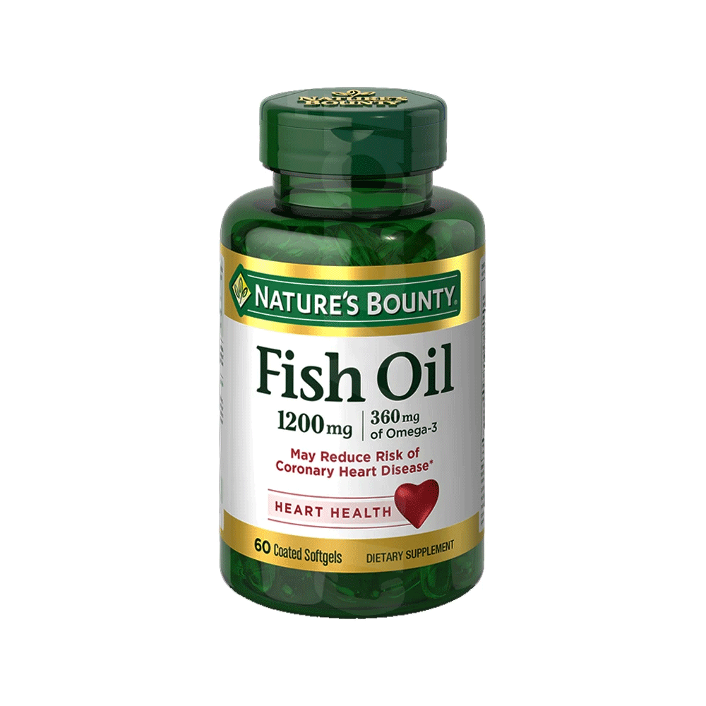 Nature's Bounty Odorless Fish Oil 1200 Mg - 60 Coated Softgels Vitamins & Supplements Pasteur Pharmacy