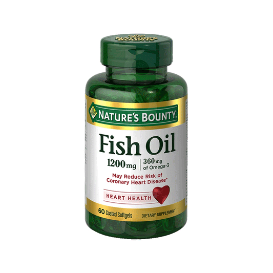Nature's Bounty Odorless Fish Oil 1200 Mg - 60 Coated Softgels Vitamins & Supplements Pasteur Pharmacy