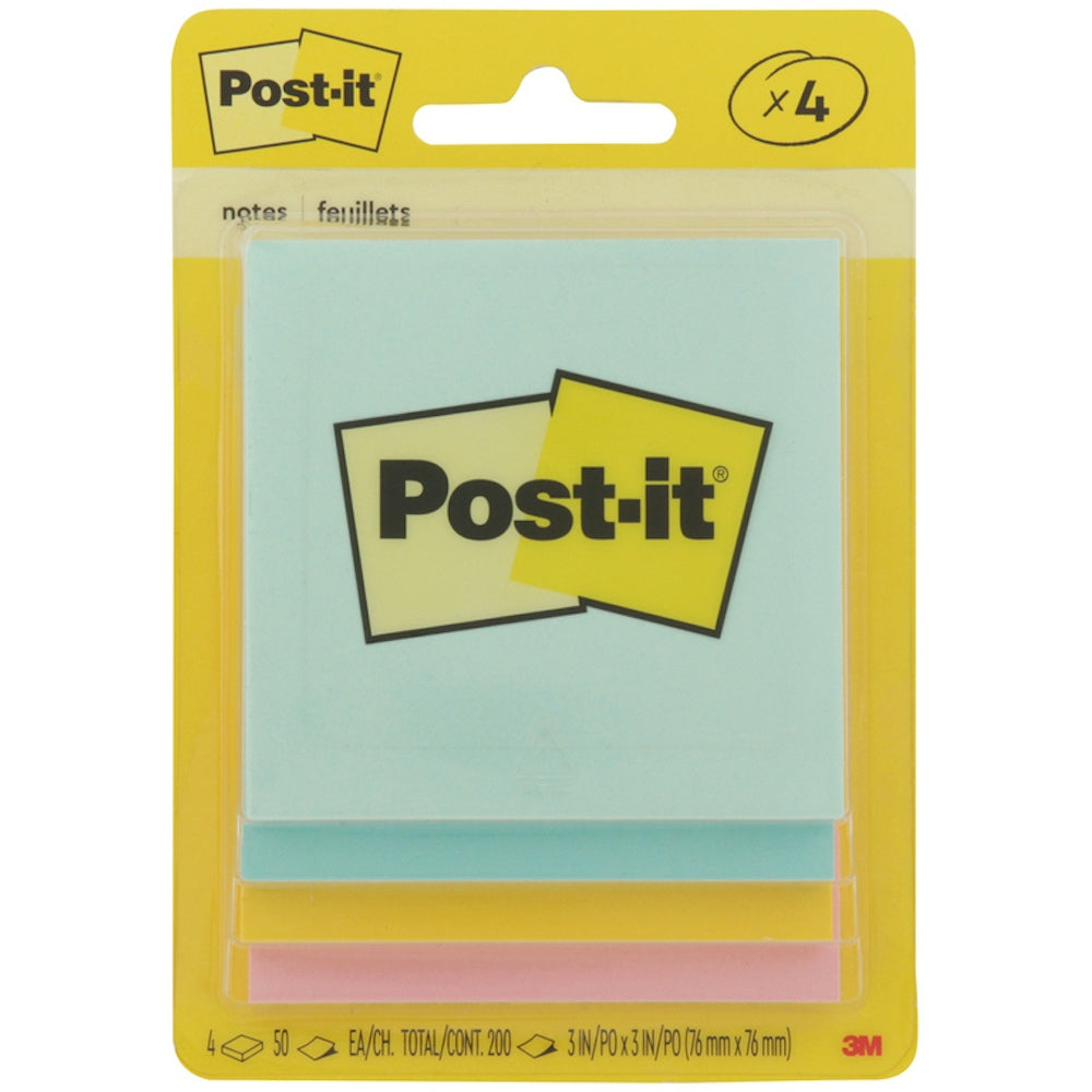 Post-it Notes Marseille 4 Pads 50 Sheets Each MMM5401 Sticky Notes Pasteur Pharmacy
