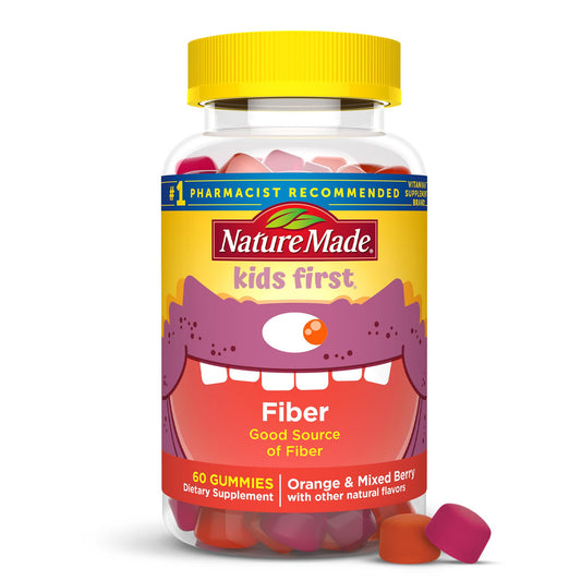 Nature Made Kids First Fiber Gummies Orange & Mixed Berry Vitamins & Supplements Pasteur Pharmacy