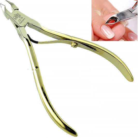 Camila Solingen 4 Gold Plated Cuticle Cutter - 5mm Blade Manicure & Pedicure Spacers Pasteur Pharmacy