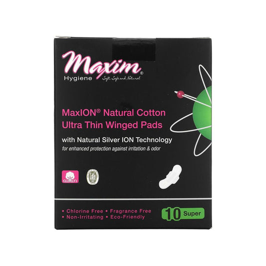 Maxim Hygiene Maxion Natural Ultra Thin Winged Pads, Super Bath & Body Pasteur Pharmacy