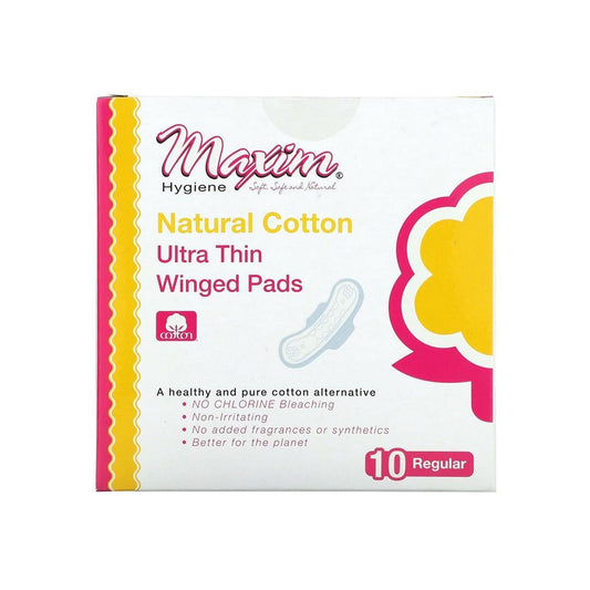 Maxim Hygiene Products Natural Ultra Thin Winged Pads, Unscented, Daytime Health & Beauty Pasteur Pharmacy