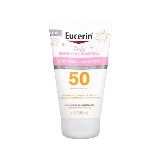 Eucerin Sun Sensitive Mineral Baby Sunscreen SPF 50 - 4 Fl Oz Sunscreen Pasteur Pharmacy