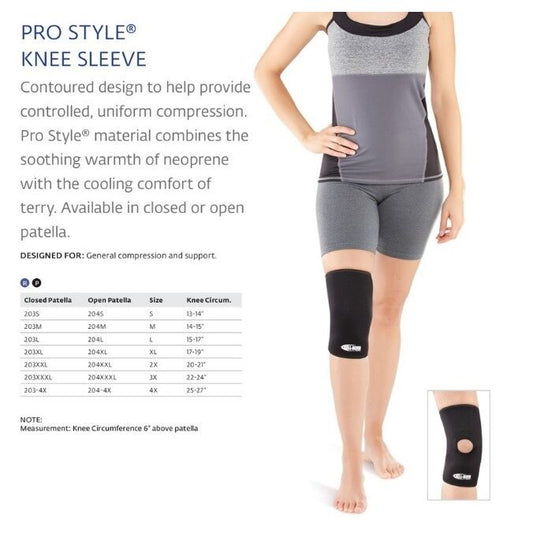 Bell-Horn Open Patella ProStyle Knee Sleeve Large Card Sleeves Pasteur Pharmacy