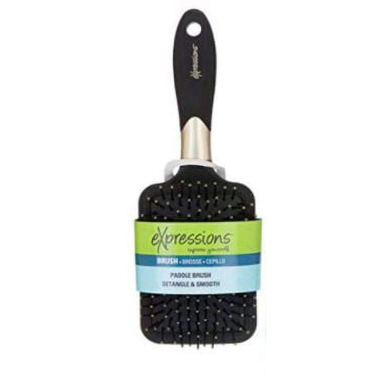 Expressions Value Pack Pro – Metallic Paddle Hairbrush with Rubberized Grip Combs & Brushes Pasteur Pharmacy