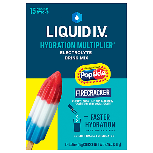 Liquid I.V. Electrolyte Drink Mix, Firecracker Powdered Beverage Mixes Pasteur Pharmacy