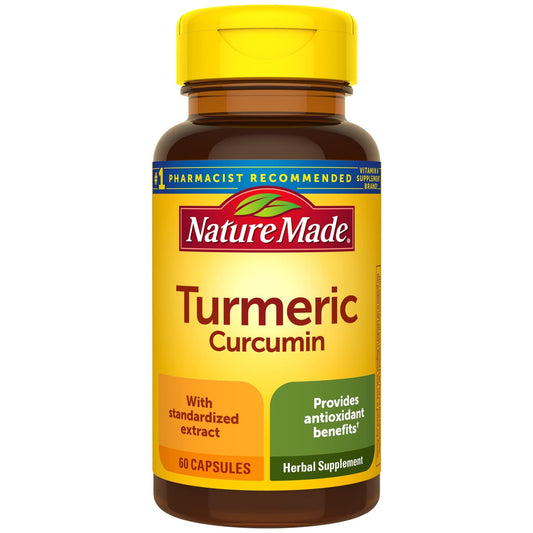 Nature Made Turmeric 500 Mg Capsules - 60ct Vitamins & Supplements Pasteur Pharmacy
