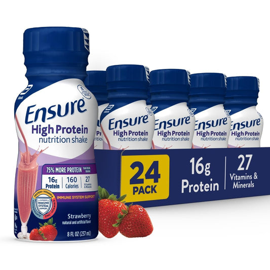 Ensure® High Protein Nutrition Shake – Strawberry – 8 Fl oz Nutrition Drinks & Shakes Pasteur Pharmacy