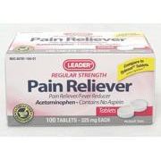Leader Pain Reliever Tablets 325mg 100ct Pasteur Pharmacy