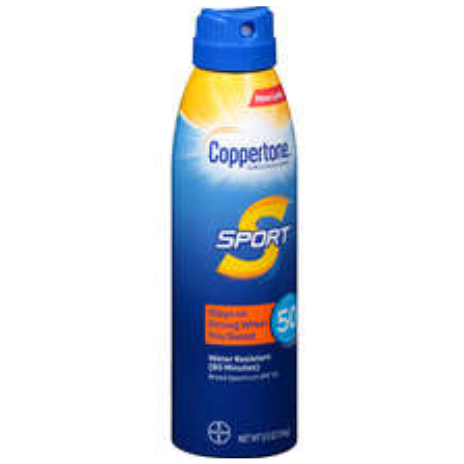 Coppertone Sport Sunscreen Continuous Spray Broad Spectrum SPF 50, 5.5 Ounces Sunscreen Pasteur Pharmacy