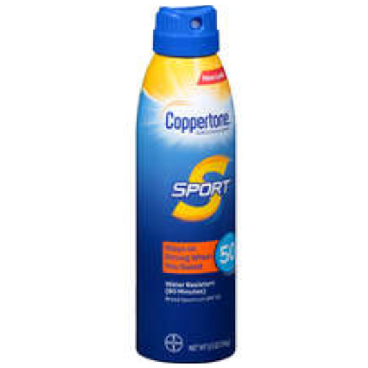 Coppertone Sport Sunscreen Continuous Spray Broad Spectrum SPF 50, 5.5 Ounces Sunscreen Pasteur Pharmacy
