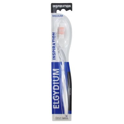 Elgydium Inspiration Medium Toothbrush - Colour: White Toothbrushes Pasteur Pharmacy
