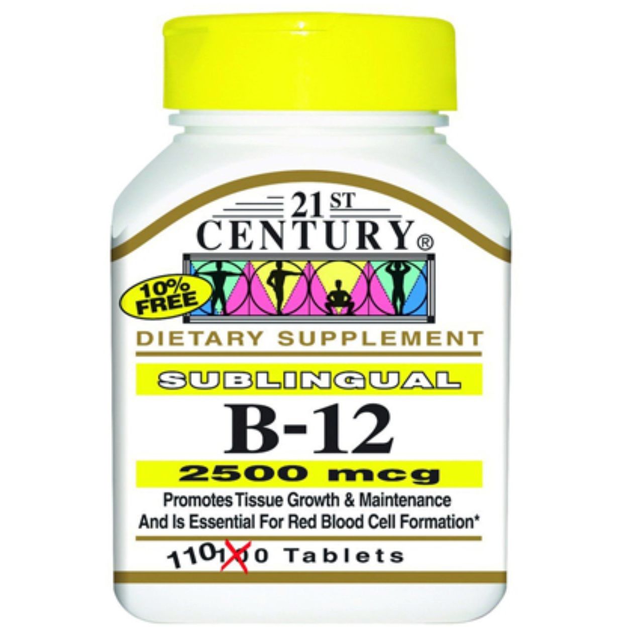 21st Century Vitamin B-12 2500 Mcg 110Ct Vitamins & Supplements Pasteur Pharmacy