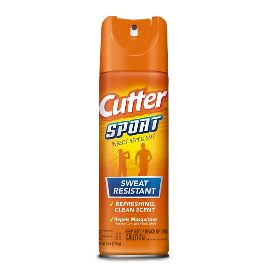 Cutter Sport Insect Repellent Aerosol Spray 6-Ounce Lawn & Garden Pasteur Pharmacy