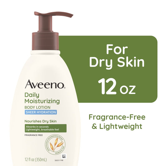 Aveeno Daily Moisturizing Body Lotion Sheer Hydration 12 Oz Lotion & Moisturizer Pasteur Pharmacy