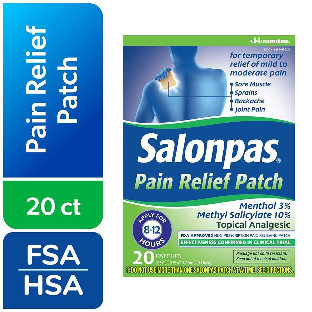 Salonpas Pain Relief Patch - 20ct Pain Relief Patch Pasteur Pharmacy