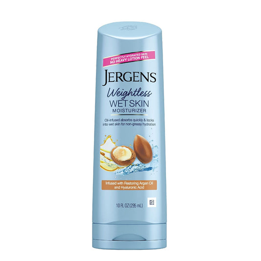 Jergens Argan Oil Weightless Wet Skin Body Lotion, 10 Fl Oz Lotion & Moisturizer Pasteur Pharmacy