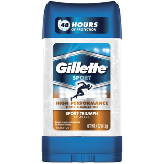 Gillette Antiperspirant Deodorant For Men, Clear Gel, Sport Active, 72 Hr. Sweat Protection, 3.8 Oz Deodorant Pasteur Pharmacy