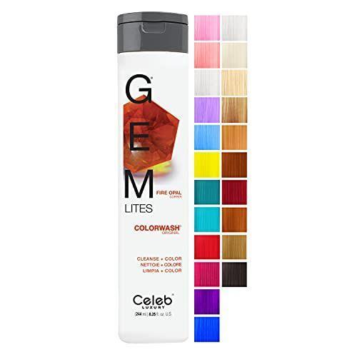 Celeb Luxury Gem Lites Colorwash Cleanse Color Fire Opal 8.25oz Hair Color Pasteur Pharmacy