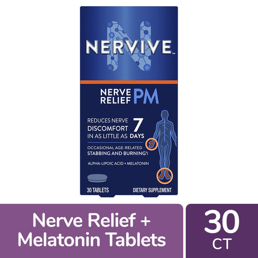 Nervive Nerve Relief PM Tablets 30ct Vitamins & Supplements Pasteur Pharmacy