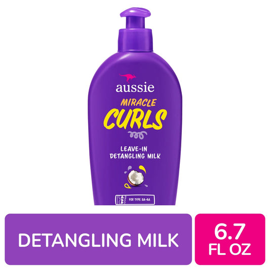 Aussie Miracle Curls With Coconut Oil Paraben Free Detangling Milk Treatment - 6.7 Fl Oz Health & Beauty Pasteur Pharmacy