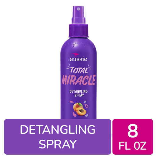Aussie Total Miracle With Apricot & Australian Macadamia Oil Detangling Spray, 8 Fl Oz Health & Beauty Pasteur Pharmacy
