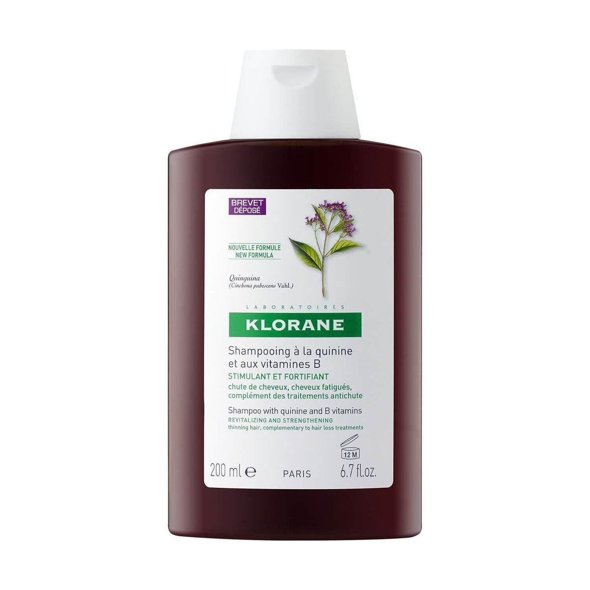 Klorane Champú con Quinina y Vitaminas B - 200 ml