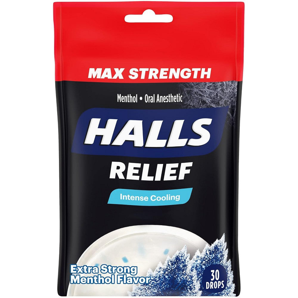 Halls Cough Drops, Max Strength, Extra Strong Menthol Flavor ( Discontinued )