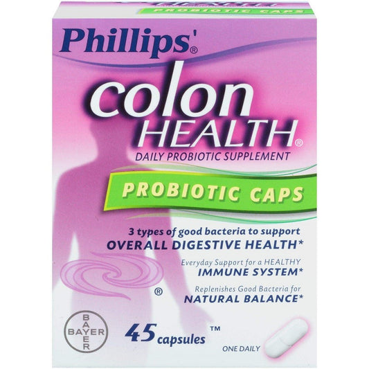Phillips' Phillip's, Colon Health Daily Probiotic, 45 Capsules Vitamins & Supplements Pasteur Pharmacy