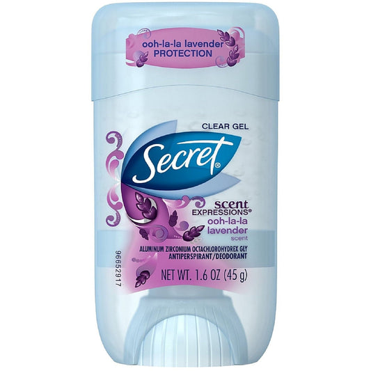 Secret Antiperspirant/Deodorant, Luxe Lavender, Clear Gel Deodorant Pasteur Pharmacy