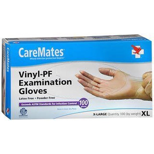 Caremates® Vinyl Exam Gloves – Latex-Free and Powder-Free Protection Gloves & Mittens Pasteur Pharmacy
