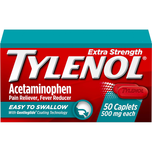 Tylenol Acetaminophen 50 Caplets Medicine & Drugs Pasteur Pharmacy