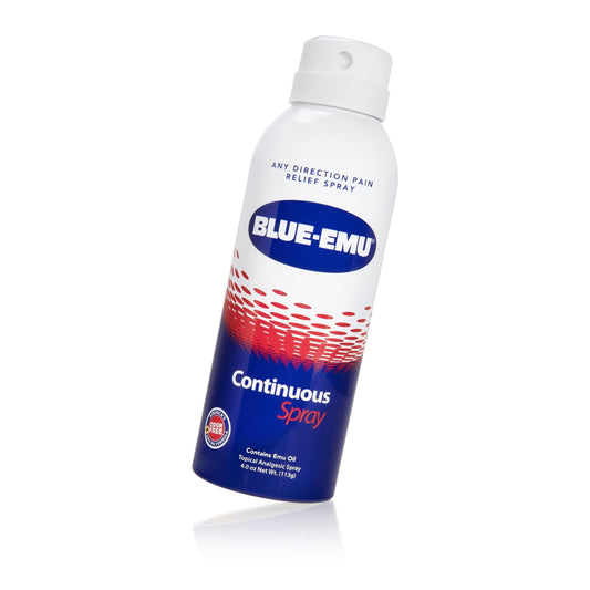 Blue-Emu Continuous Back Pain Relief Spray, Odor Relief, 4 Oz Back Care Pasteur Pharmacy