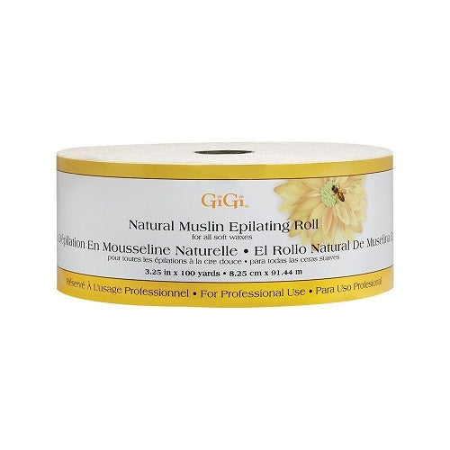 GiGi Natural Muslin Epilating Roll 3.25 In X 100 Yards Hair Removal Pasteur Pharmacy