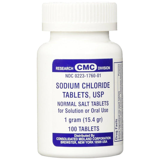 CMC Sodium Chloride 1 Gm USP Normal Salt Tablets Vitamins & Supplements Pasteur Pharmacy