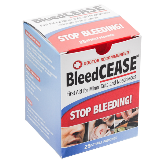 BleedCease First Aid For Cuts And Nosebleeds, Sterile Packings First Aid Pasteur Pharmacy