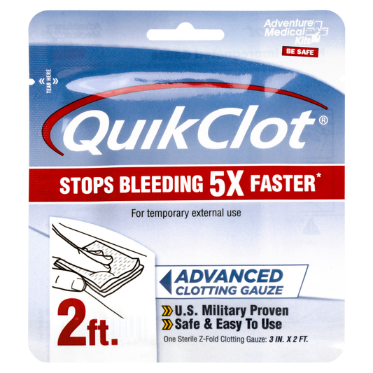 Adventure Medical Kits QuikClot Advanced Clotting Gauze - 3 X 24 In First Aid Pasteur Pharmacy