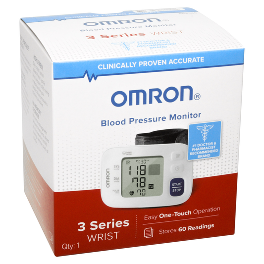 Omron Blood Pressure Monitor 3 Series Wrist BP6100 Blood Pressure Monitors Pasteur Pharmacy