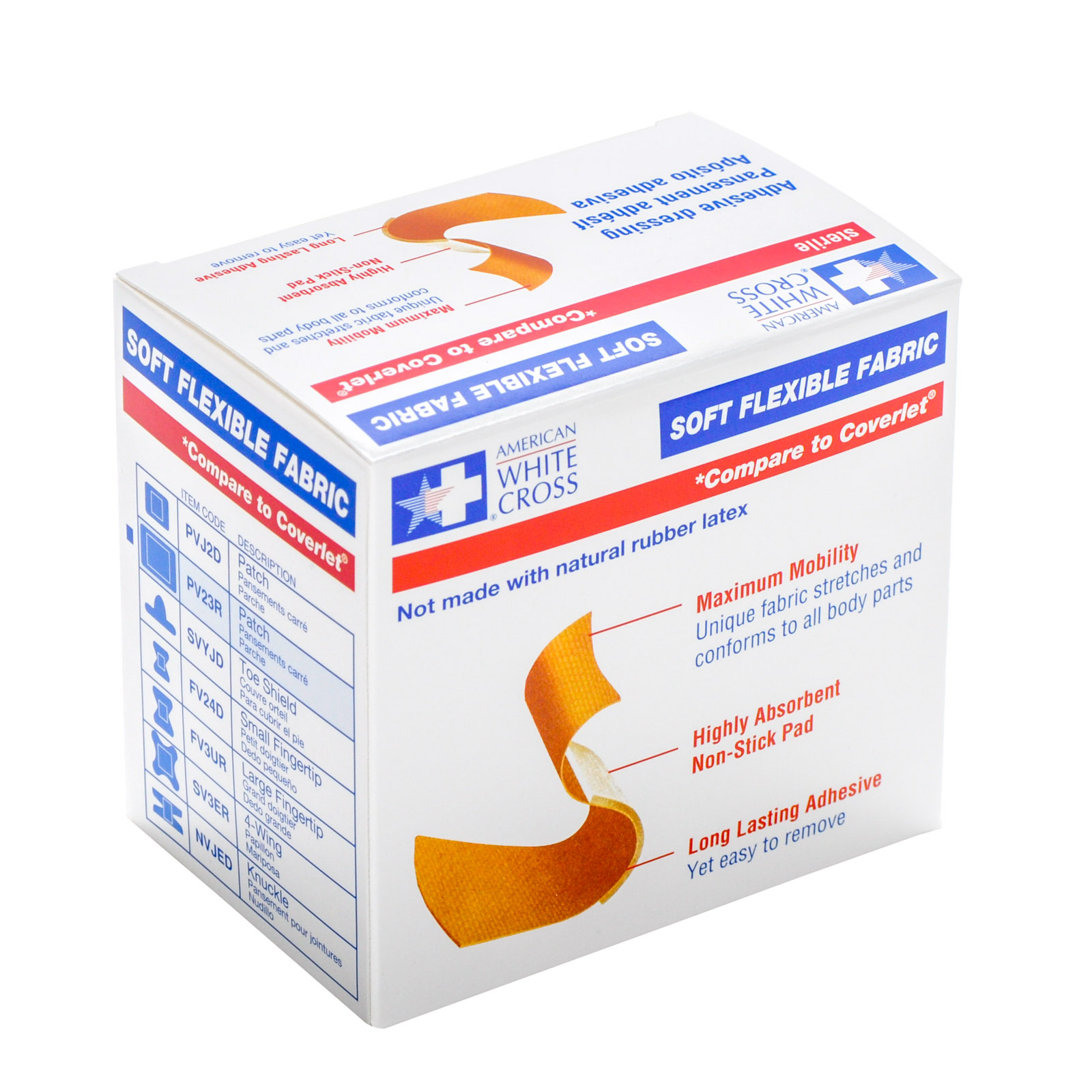Derma Sciences Bandaids Soft Flexible Fabric Patch (50) Appliques & Patches Pasteur Pharmacy