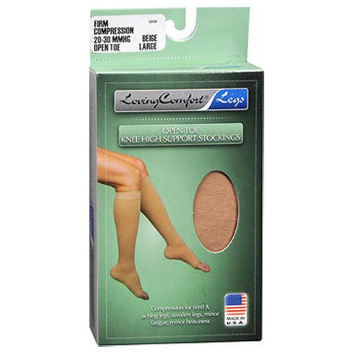 Scott Specialties Loving Comfort Knee-High Compression Hose - Beige - Large Personal Care Pasteur Pharmacy