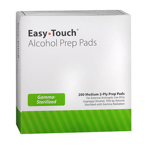 Easy Touch Alcohol Prep Pads Medium 2-ply First Aid Pasteur Pharmacy